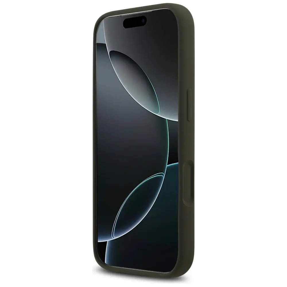 Etui Guess Silicone Big 4G Script do Apple iPhone 17 Pro Max khaki