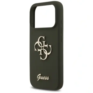 Etui Guess Silicone Big 4G Script do Apple iPhone 17 Pro Max khaki