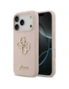 Etui Guess Silicone Big 4G Script do Apple iPhone 17 Pro różowy