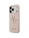 Etui Guess Silicone Big 4G Script do Apple iPhone 17 Pro różowy