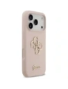 Etui Guess Silicone Big 4G Script do Apple iPhone 17 Pro różowy