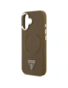 Etui Guess Triangle Logo MagSafe do Apple iPhone 17 brązowy