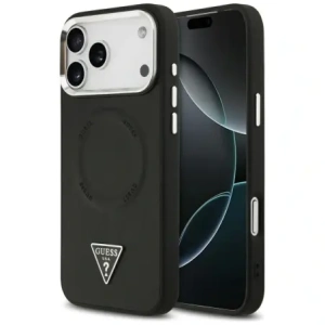 Etui Guess Triangle Logo MagSafe do Apple iPhone 17 Pro czarny