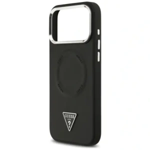 Etui Guess Triangle Logo MagSafe do Apple iPhone 17 Pro czarny