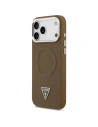 Etui Guess Triangle Logo MagSafe do Apple iPhone 17 Pro Max brązowy