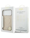 Etui Guess Triangle Logo MagSafe do Apple iPhone 17 Pro Max beżowy