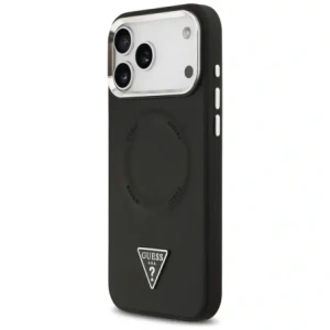Etui Guess Triangle Logo MagSafe do Apple iPhone 17 Pro Max czarny