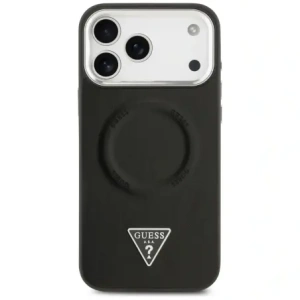 Etui Guess Triangle Logo MagSafe do Apple iPhone 17 Pro Max czarny