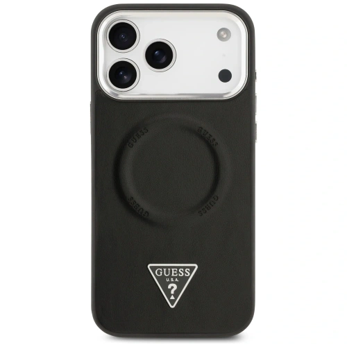 Etui Guess Triangle Logo MagSafe do Apple iPhone 17 Pro Max czarny