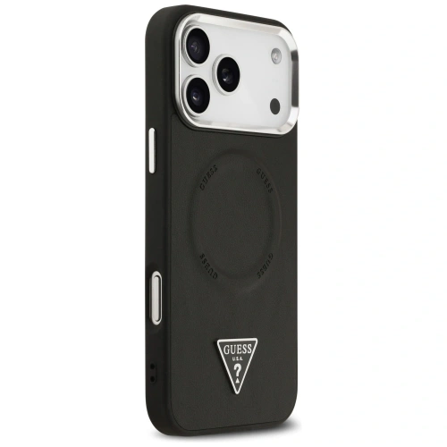 Etui Guess Triangle Logo MagSafe do Apple iPhone 17 Pro Max czarny