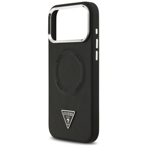 Etui Guess Triangle Logo MagSafe do Apple iPhone 17 Pro Max czarny