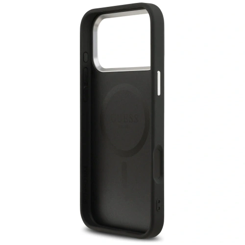 Etui Guess Triangle Logo MagSafe do Apple iPhone 17 Pro Max czarny