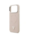 Etui Guess Triangle Logo MagSafe do Apple iPhone 17 Pro Max różowy