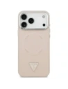 Etui Guess Triangle Logo MagSafe do Apple iPhone 17 Pro różowy