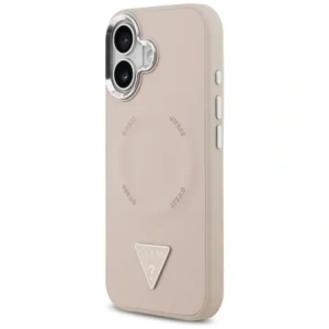 Etui Guess Triangle Logo MagSafe do Apple iPhone 17 różowy