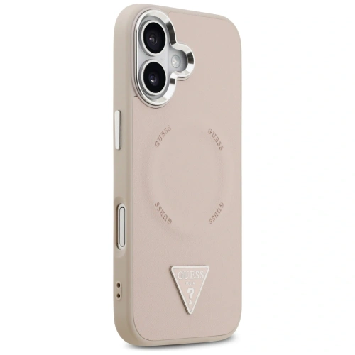 Etui Guess Triangle Logo MagSafe do Apple iPhone 17 różowy