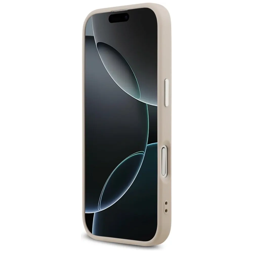 Etui Guess Triangle Logo MagSafe do Apple iPhone 17 różowy