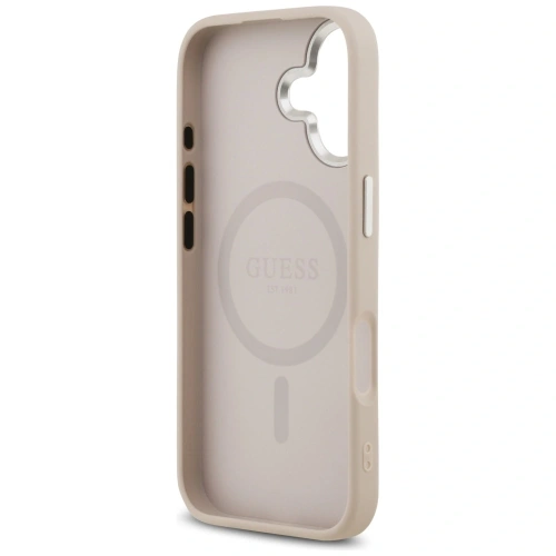 Etui Guess Triangle Logo MagSafe do Apple iPhone 17 różowy