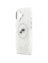 Etui Karl Lagerfeld IML Glitter Karl & Choupette Heads Logo MagSafe do Apple iPhone 17 szary