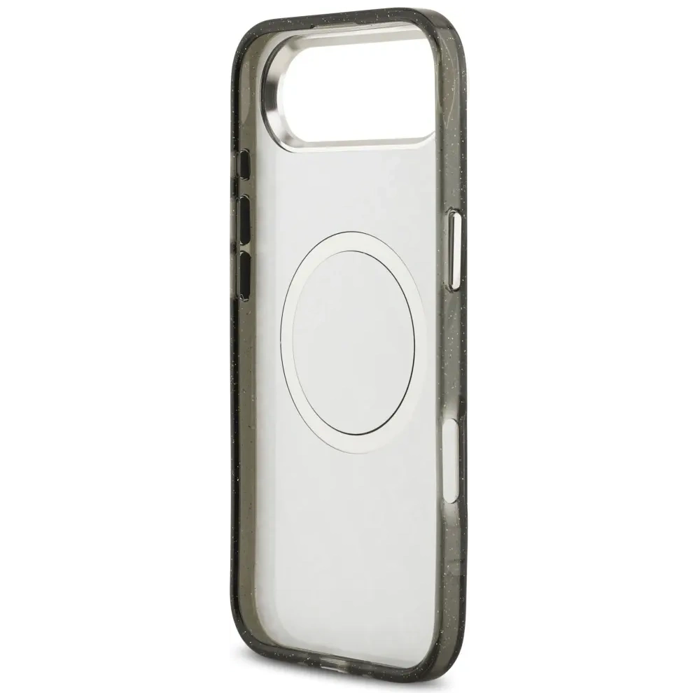 Etui Karl Lagerfeld IML Glitter Karl & Choupette Heads Logo MagSafe do Apple iPhone Air czarny