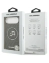 Etui Karl Lagerfeld IML Glitter Karl & Choupette Heads Logo MagSafe do Apple iPhone Air czarny