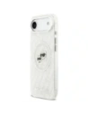 Etui Karl Lagerfeld IML Glitter Karl & Choupette Heads Logo MagSafe do Apple iPhone Air szary