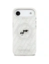 Etui Karl Lagerfeld IML Glitter Karl & Choupette Heads Logo MagSafe do Apple iPhone Air szary