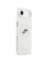 Etui Karl Lagerfeld IML Glitter Karl & Choupette Heads Logo MagSafe do Apple iPhone Air szary