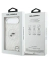 Etui Karl Lagerfeld IML Glitter Karl & Choupette Heads Logo MagSafe do Apple iPhone Air szary