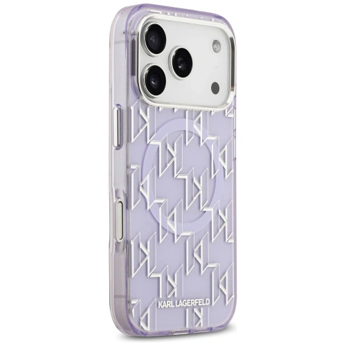 Etui Karl Lagerfeld IML KL Monogram MagSafe do Apple iPhone 17 Pro fioletowy