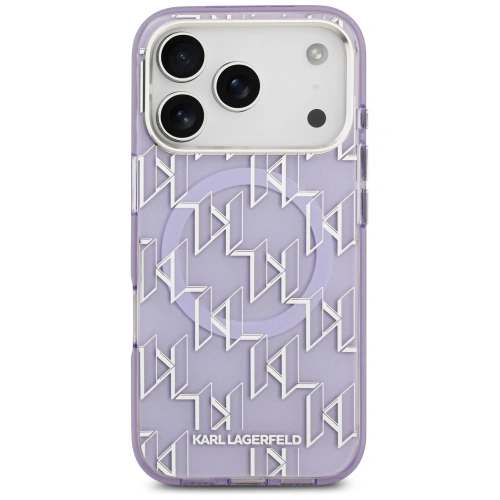 Etui Karl Lagerfeld IML KL Monogram MagSafe do Apple iPhone 17 Pro Max fioletowy