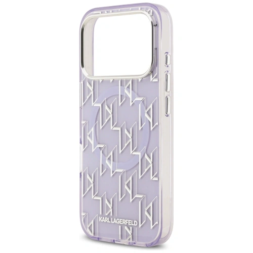 Etui Karl Lagerfeld IML KL Monogram MagSafe do Apple iPhone 17 Pro Max fioletowy