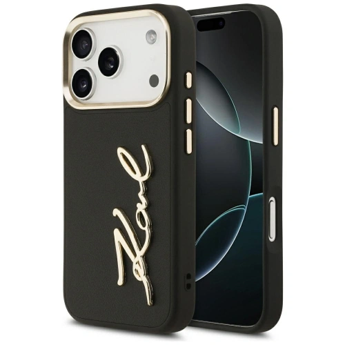 Etui Karl Lagerfeld Karl Script Logo do Apple iPhone 17 Pro czarny