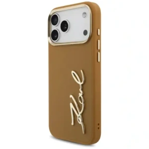 Etui Karl Lagerfeld Karl Script Logo do Apple iPhone 17 Pro Max brązowy