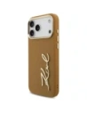 Etui Karl Lagerfeld Karl Script Logo do Apple iPhone 17 Pro Max brązowy