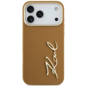 Etui Karl Lagerfeld Karl Script Logo do Apple iPhone 17 Pro Max brązowy