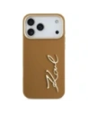 Etui Karl Lagerfeld Karl Script Logo do Apple iPhone 17 Pro Max brązowy