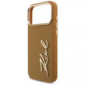 Etui Karl Lagerfeld Karl Script Logo do Apple iPhone 17 Pro Max brązowy