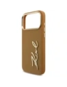 Etui Karl Lagerfeld Karl Script Logo do Apple iPhone 17 Pro Max brązowy