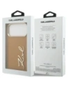 Etui Karl Lagerfeld Karl Script Logo do Apple iPhone 17 Pro Max brązowy