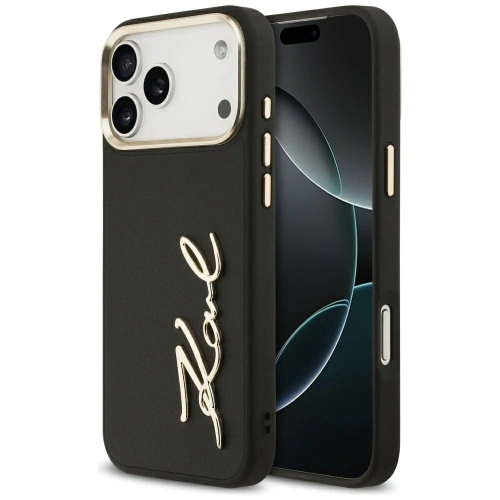 Etui Karl Lagerfeld Karl Script Logo do Apple iPhone 17 Pro Max czarny