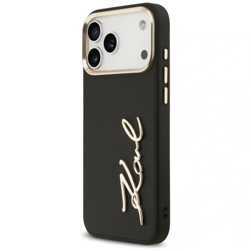 Etui Karl Lagerfeld Karl Script Logo do Apple iPhone 17 Pro Max czarny