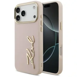 Etui Karl Lagerfeld Karl Script Logo do Apple iPhone 17 Pro Max różowy