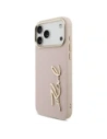 Etui Karl Lagerfeld Karl Script Logo do Apple iPhone 17 Pro Max różowy