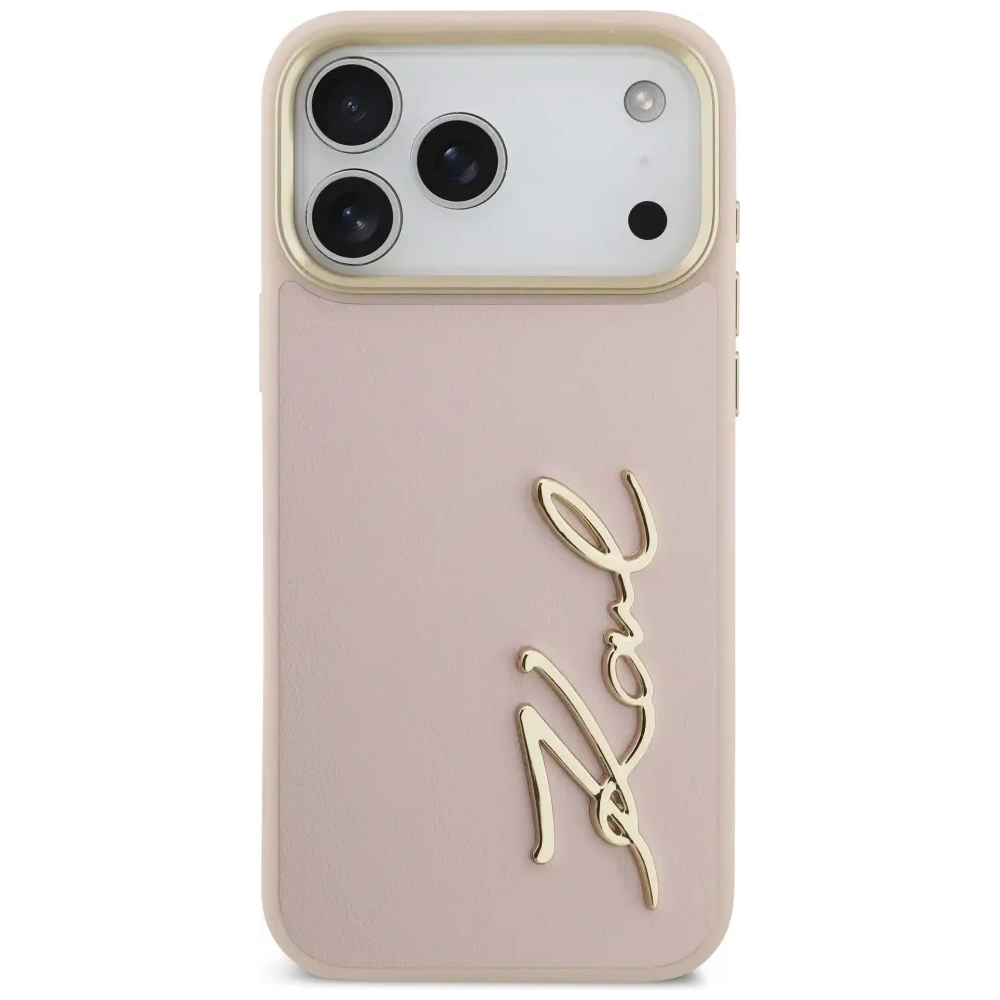 Etui Karl Lagerfeld Karl Script Logo do Apple iPhone 17 Pro Max różowy