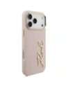 Etui Karl Lagerfeld Karl Script Logo do Apple iPhone 17 Pro Max różowy