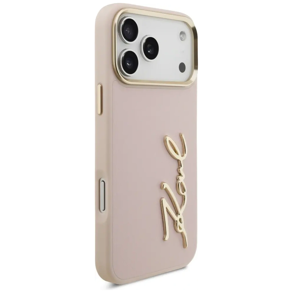 Etui Karl Lagerfeld Karl Script Logo do Apple iPhone 17 Pro Max różowy
