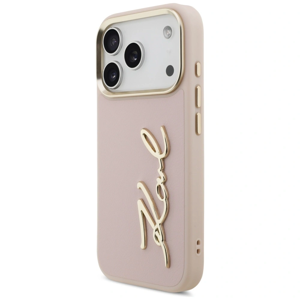 Etui Karl Lagerfeld Karl Script Logo do Apple iPhone 17 Pro różowy