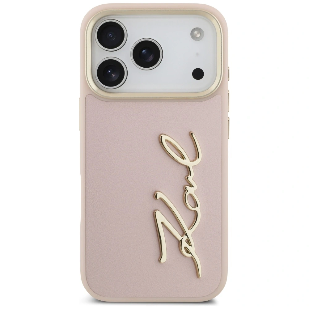 Etui Karl Lagerfeld Karl Script Logo do Apple iPhone 17 Pro różowy