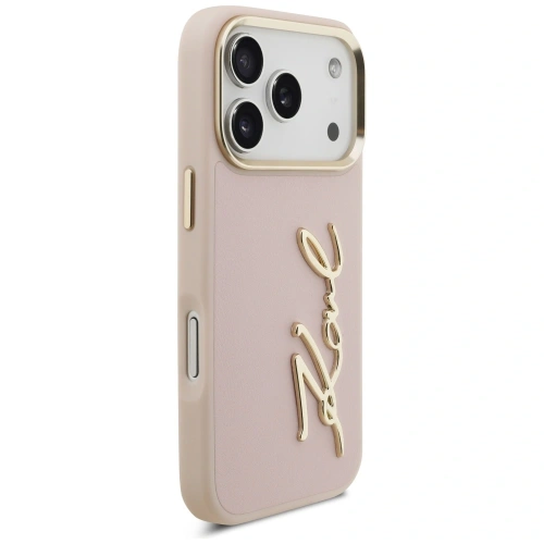Etui Karl Lagerfeld Karl Script Logo do Apple iPhone 17 Pro różowy
